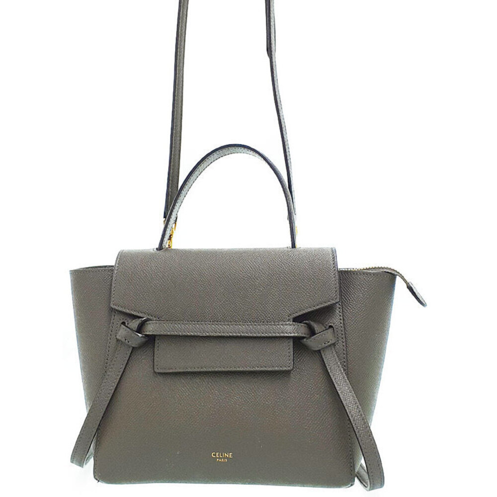 Celine Belt Bag 2way Crossbody Grained Calfskin Leather